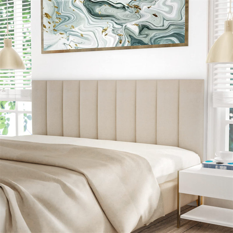 Wilser Upholstered Headboard Beige